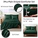 CozyLux Queen Size Comforter Sets - 7 Piece Bed in a Bag Emerald Green Comforter Set with Sheets Queen Bed Set All Seasons, Bedding Set with Down Alternative Comforter, Sheets, Pillowcases & Shams