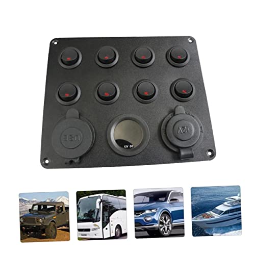 Panneau de commande modules étanche avec affichage digital LED et voltmètre pour auto - 2