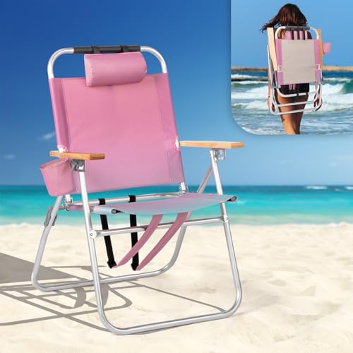 VINGLI Aluminum Backpack Beach Chair
