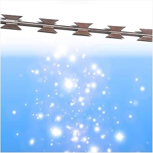 LLHTTDMBDFC Alambre De Púas, Alambre De Espino, Wire Fencing Fence Non-Rusting Ribbon Barbed Wire Wire Fence Rolls Useful Protection For Garden