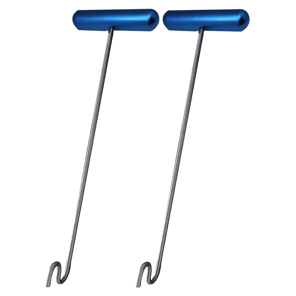 Fishing Hook Remover Tool, 2Pack T Hook Separator, Outdoor Fishing T-shaped Hook Puller, Fishing Unhooking Disgorger, Hook Detacher Hook Removal Tool, Quick Removal Unhooking Tool (Double Bends)