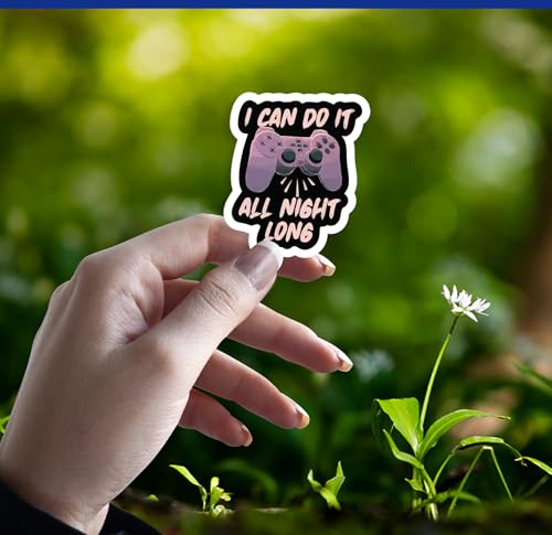 51 pcs Gaming Stickers for Laptop Gaming Vinyl Stickers for Laptop, Journal, Bike Helmet, Gaming Console, Guitar, Mobile Case - Aesthetic Waterproof Gamer Sticker 3 410pSuLQQeL