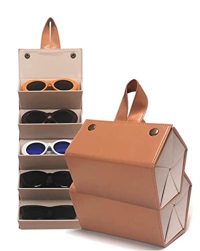 Image of House of Quirk Sunglasses Storage Box, Faux Leather Sunglasses Box