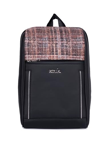Image of ZOUK Olina Daypack for Women - Convertible Backpack with Laptop & iPad Compartments | Stylish Handcrafted Office & Travel Bag with Water-Resistant Lining & Dual Straps |