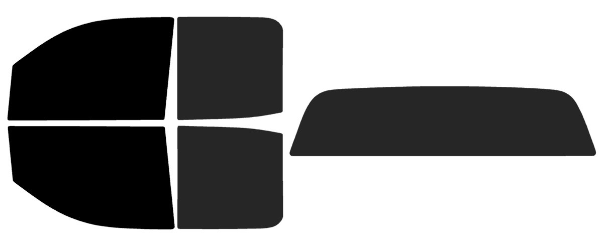 The Tint Effect Precut Window Tint Kit Compatible with GMC Sierra 2500 3500 HD Double Cab (2015-2019) (Full Truck : 5% Front / 15% Rear and Solid Rear) Automotive Film