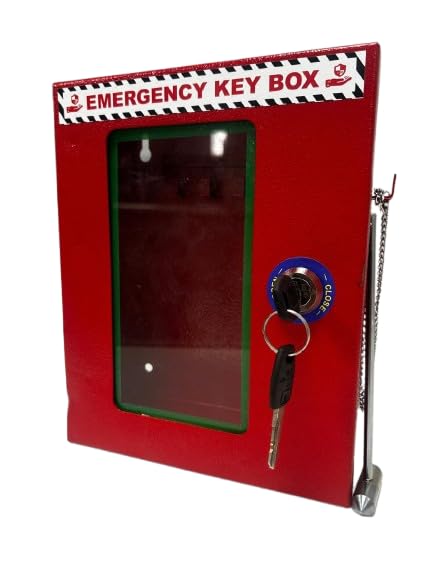 Loto Industrial Safety Emergency Key Box with Hammer- RED-image-42