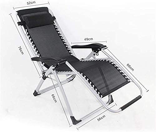 Chaise longue pliable et inclinable pour jardin camping et plage