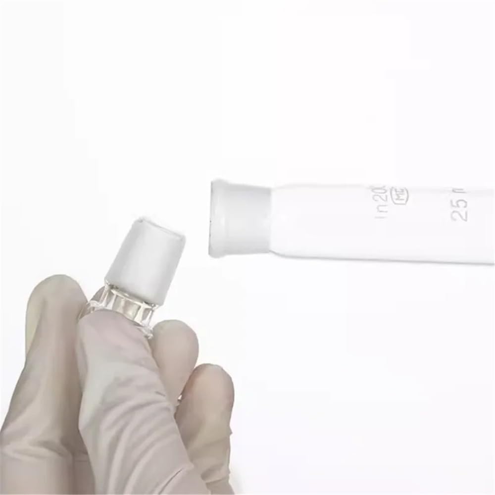 Tube colorimétrique en verre à fond plat et demi-échelle, bouchonné, 10, 25, 50, 100 ml, for laboratoire(10ml 10PCS)