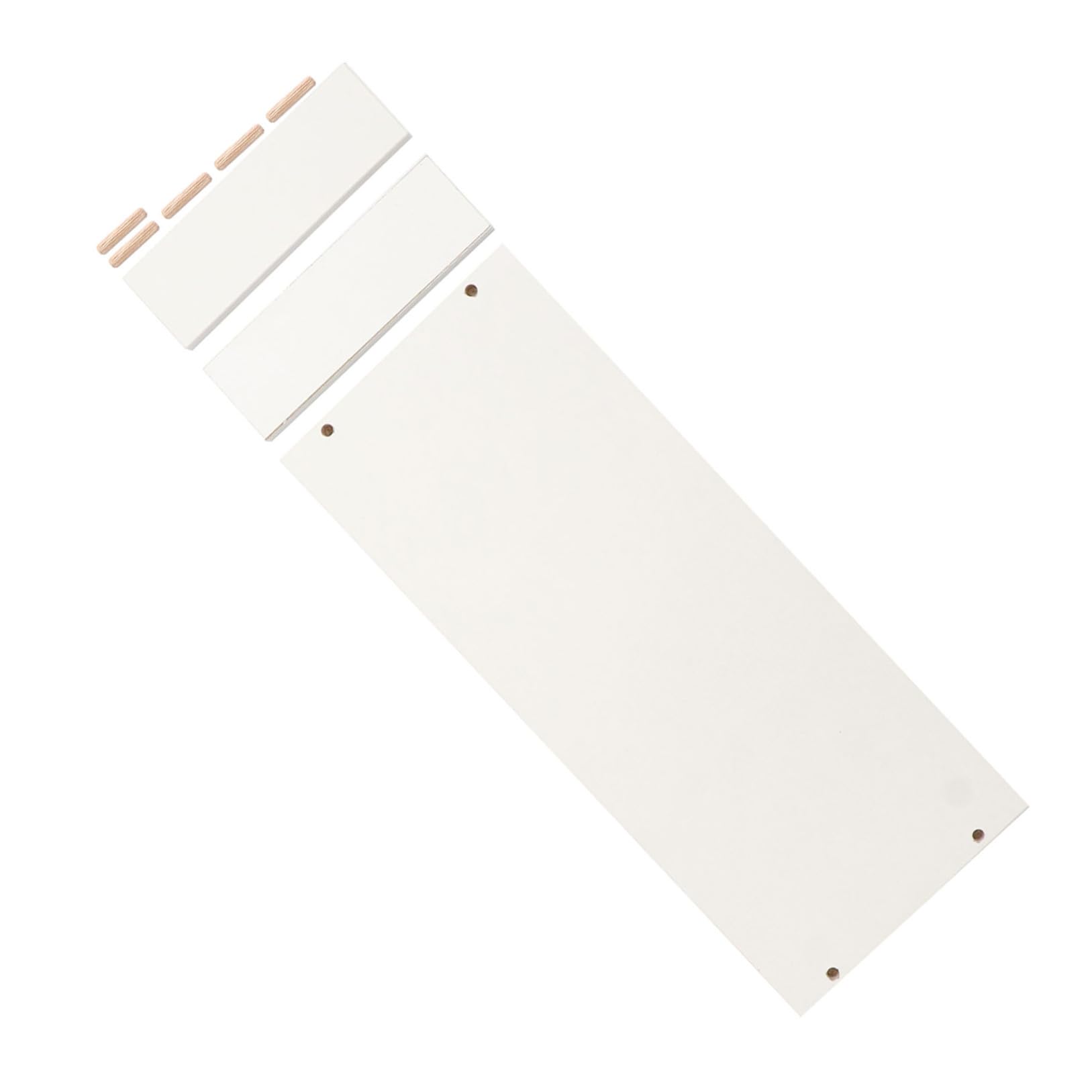 Support Écran Bois Forte Capacité de Charge à Bords Lisses Blanc