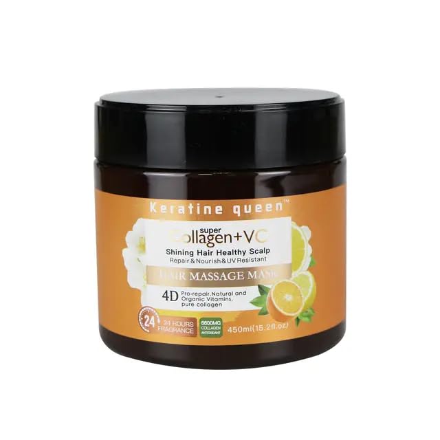 KERATINE QUEEN (London UK) Imported Natural Organic Sweet Orange Professional Hair Mask 1000 ml in Salon Pack (Hair Cream, Hair Spa, Hair Pack)