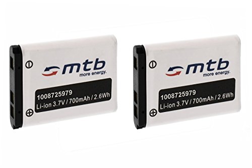 2X Batterie NP-80 Compatible avec Casio Exilim EX-S8, Z1, Z2, Z16, Z28, Z32, Z33, Z35...Voir liste!