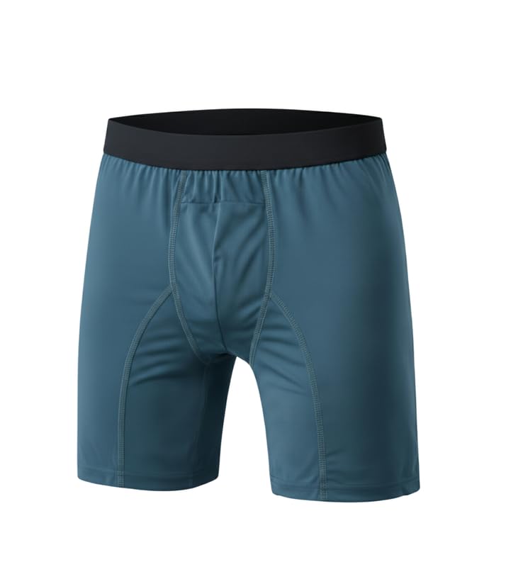 blue tyga Anti Chafing Undies for Men | 7” Compression Shorts Innerwear | Thigh Protection Anti-Rub Underwear | Quick Dry Breathable Stretch Fabric | All Day Comfort Undies-picture-30