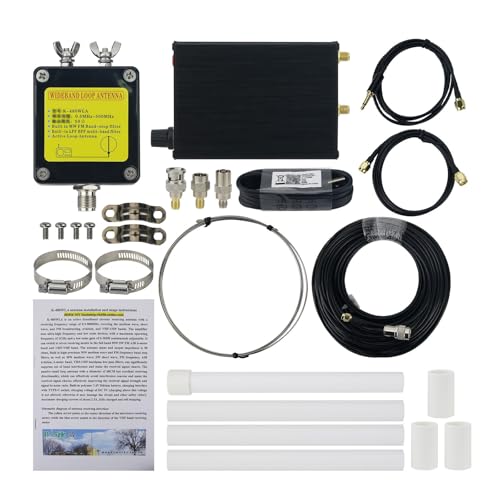 Antenne Loop K-480WLA gain réglable 0-30dB : stoppez les parasites radio avec le feeder 10M