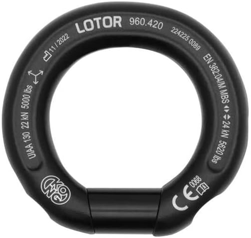 Kong Italy LOTOR Multi-Directional Openable Ring, Aluminum Alloy Load Sharing Device, Made in Italy