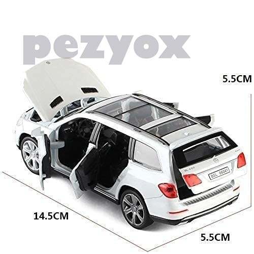Image of Mercedes Benz GL500 Metal Car Pull Back with Open Doors, Tail with Front and Rear Light & Music Great Gift for Boys and Girls. (Black)