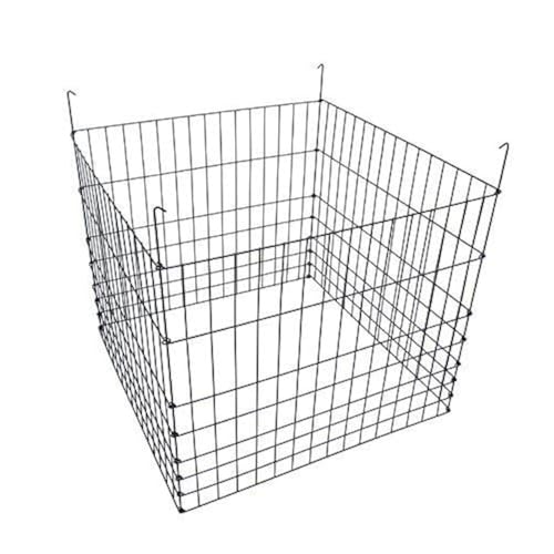 Garden-Wire-Compost-Bin-36x36x30-inches-Black-Garden-Bed-Fencing