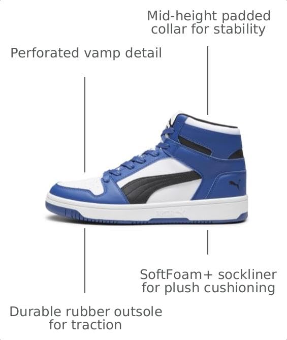 Image of PUMA Men's Rebound Layup Outlined Shoes