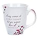 Proverbs 31 Woman Pink White Leaves 16 Ounce Ceramic Stoneware Coffee Mug (1)