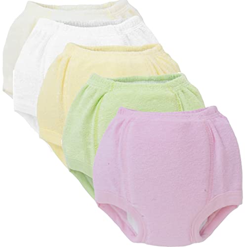 Reviews de Calzones de entrenamiento para Bebé - los más vendidos. 48 Don Calcetín Calzón Entrenador Tipo Pañal Unisex 100% Algodón Hipoalergénico Lavable y Reutilizable Acolchonado 5pz (Multicolor Rosa)