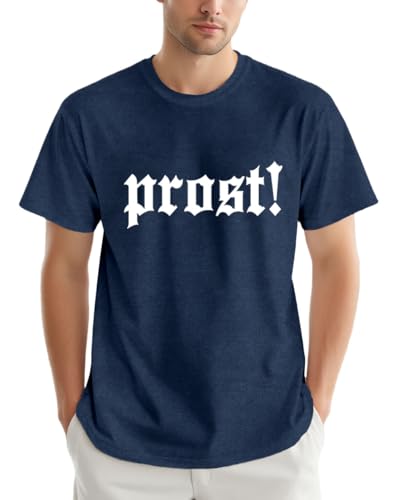 Oktoberfest Shirt Men German Prost-Letter Printing T-Shirts Bavarian Themed Tee Tops