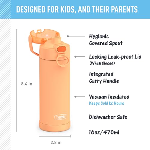 Kids' Stainless Steel Vacuum Insulated Bottle, Orange