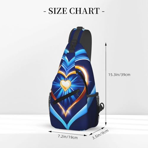 Mochila deportiva negra con estampado corazón miniatura 3