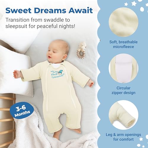 Image of Magic Sleepsuit Baby Merlin's Microfleece Baby Swaddle Transition Product