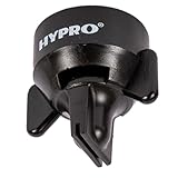 PENTAIR HYPRO Hi-Flow Spray Nozzles HF, 140° Wide Angle Tapered Flat Fan Polyacetal Pre-Orifice Design for Fertilizer, High Volume Coverage and Drift Control, Black (HF140-20)