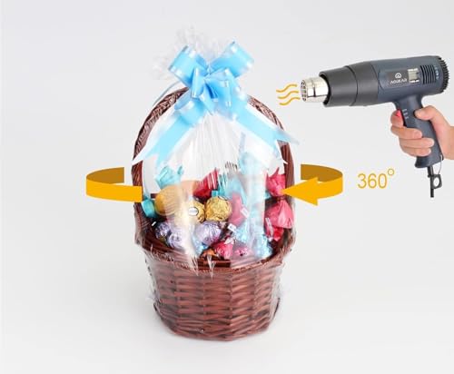 Image of SATYAM KRAFT 1 Pc (5 Meter) Transparent Gift Wrapping Vacuum Sheet Roll | Clear Packing for Gifts, Flowers, Bouquets, Hampers, Chocolates | Birthday, Anniversary, Wedding, Festival & DIY Decoration