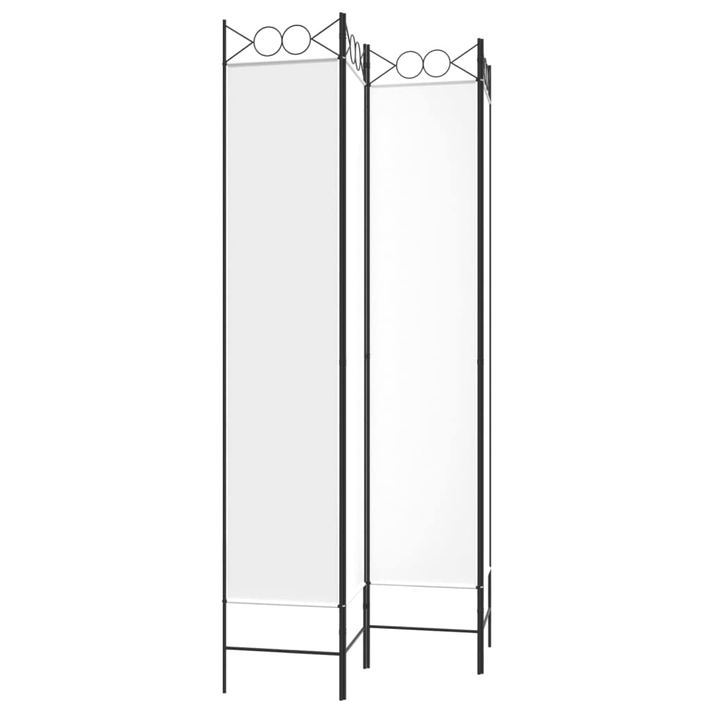 Paravent pliable 4 pièces Blanc 160 x 220 cm