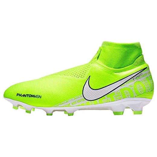 Nike Phantom VSN Elite DF FG Mens Football Boots AO3262 Soccer Cleats (UK 12 US 13 EU 47.5, Volt White Barely White 717)
