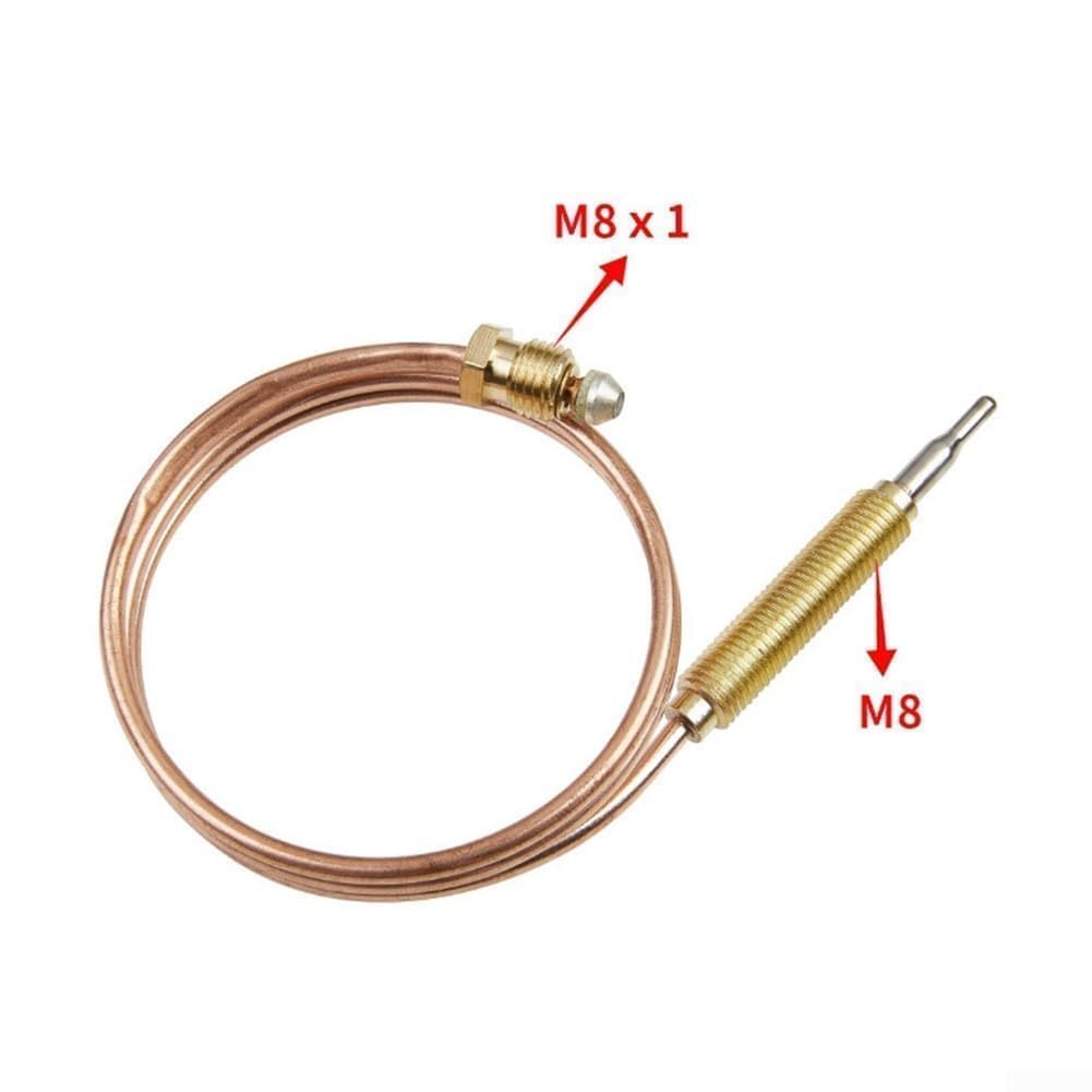 Lot de 5 thermocouples M8 pour barbecue à gaz, chauffage, four, poêle, défaillance de flamme, thermocouple