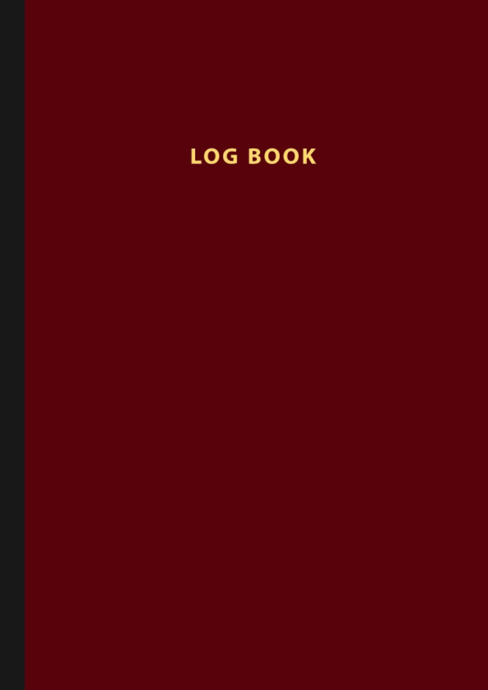 Multipurpose Log Book A4: 110 pages / 55 Sheets, 8.27" x 11.69", Activity Record Notepad | Day-To-Day Diary Logbook of Daily Activities | Activities' ... Factory | 90gsm White Paper | Burgundy Cover