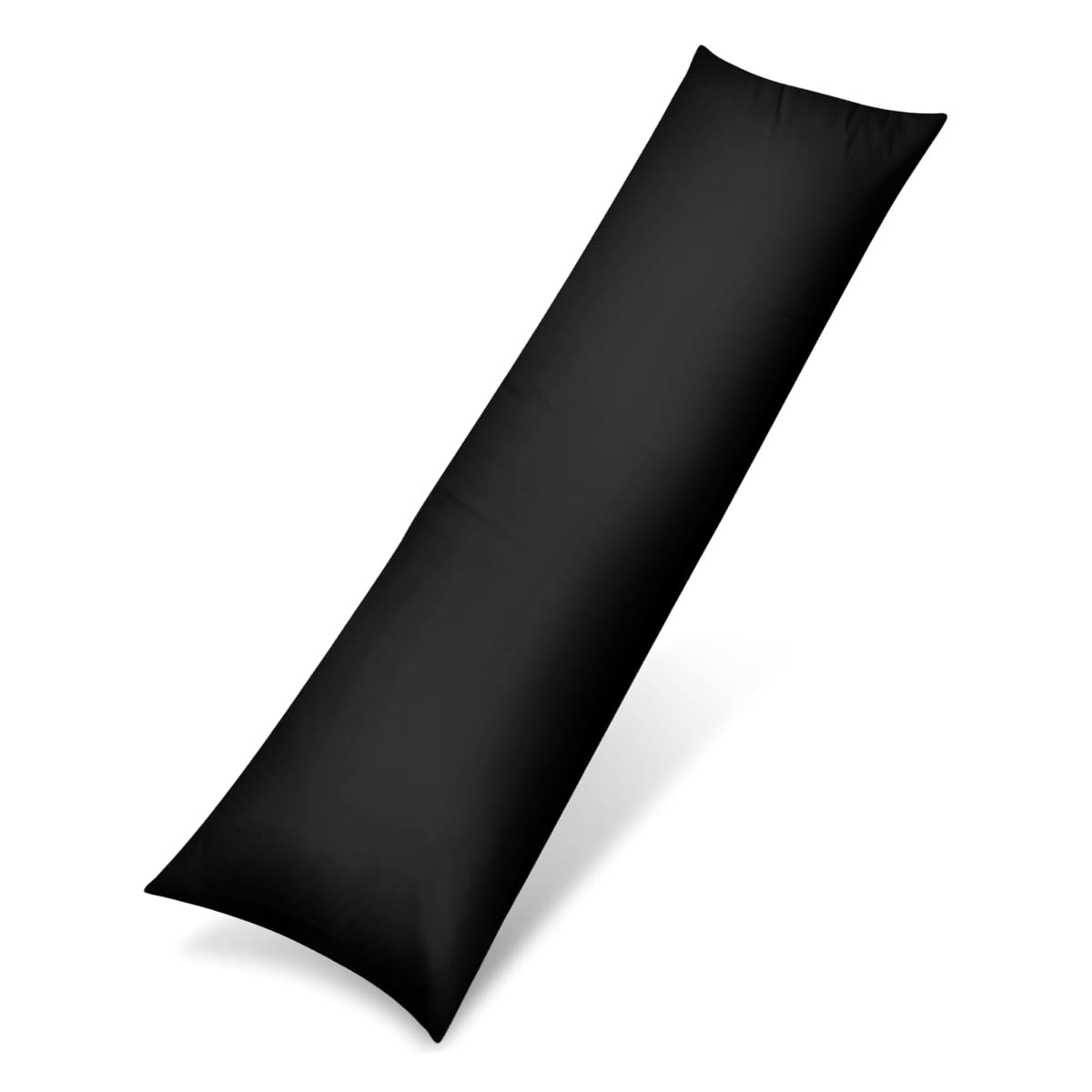 Rohi Black Bolster Pillow Cases 6ft (72") | Soft Cotton Blend Orthopedic Body Pillow Cover for Neck, Pregnancy & Nursing Support | Hypoallergenic & Breathable Long Pillow Case