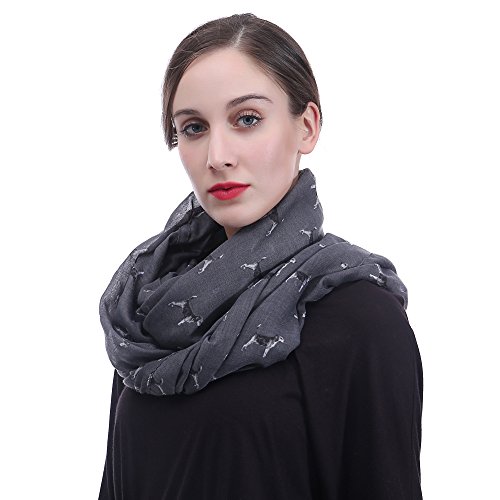 Lina & Lily Beagle Dog Print Infinity Scarf Lightweight, Gift for Dog Lover2