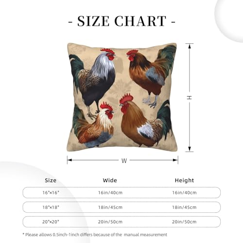 Housse coussin coq double face pour protéger et décorer le canapé - 3