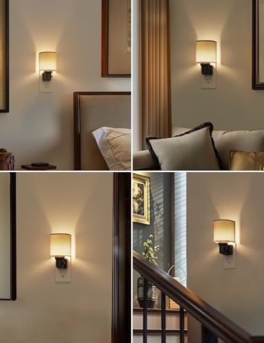 Image of L LOHAS LED Night Lights Plug into Wall, Plug in Night Light Dimmable 100LM