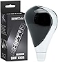 SHIFTIN Wood Grain Pattern Gear Shift Knob Stick Shifter for Lexus LS460 LS600h ES300h ES350 GS350 GS460 IS250 IS350 RX350 RX450h RX LS LX SC (Piano Black / Chrome)