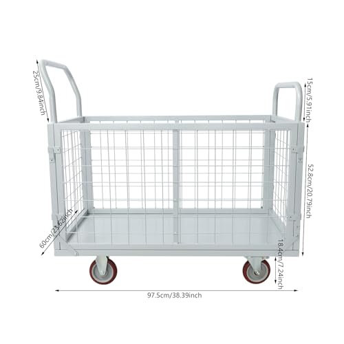 Carretilla Plataforma 1800 Lbs Plegable 4 Ruedas miniatura 2