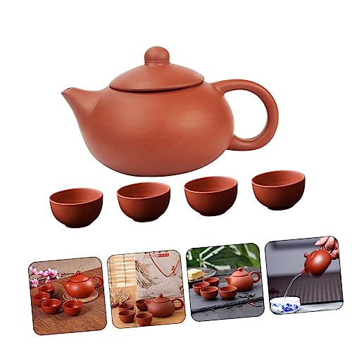 Merryhapy 03MAT396Q04T6 1 Set Purple Clay Teapot Set Travel Set Chinese Tea Set Chinese Tea Cup Set Teapot And Cup Set Delicate Tea Service Set Portable Teapot Kit Grace Tea Ceremony Accessories thumb #8