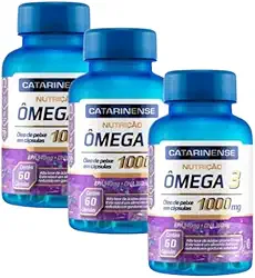 Omega 3-1000mg Kit C/3-180 Cápsulas - Catarinense Pharma