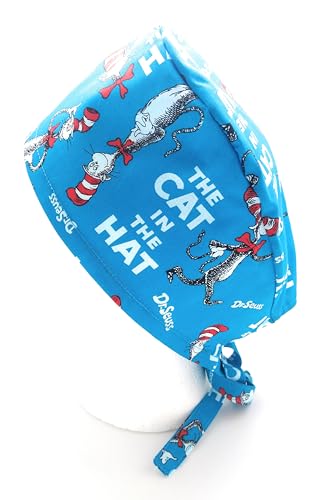 Scrub Hat Cat Story Book Kids Fun Cotton Fabric Cap Do-Rag Skull Multi Color2