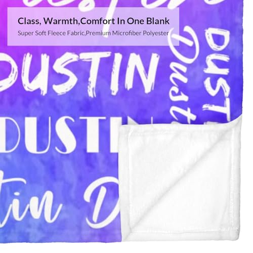 Name Blanket Personalized Name Blanket Customized Blanket with Name Text for Adult Kid Birthday Christmas Mothers Fathers Valentines Day Gift