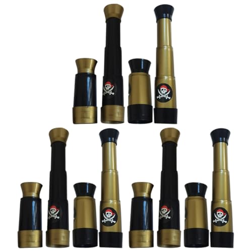 Telescopios pirata de juguete VILLCASE pack de 12 catalejos de plástico para niños