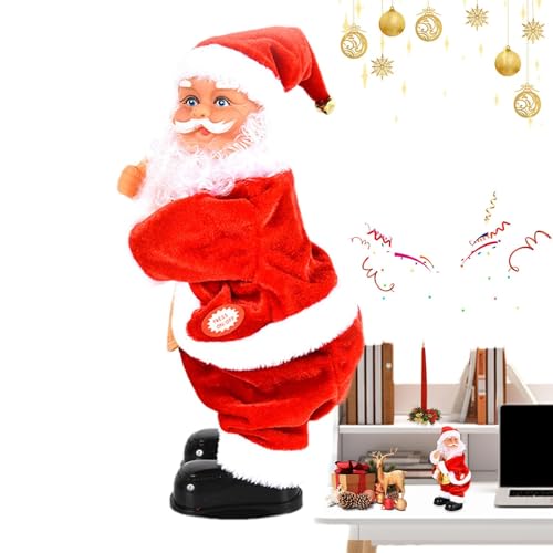 Générique Père Noël Twerk,Père Noël Twerk | Figurines Portables Douces du Père Noël,Poupées animées multifonctionnelles, Peluche électrique de noël, Jouets de père noël pour pour Le Nouvel an