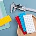 STSTR 154PCS Bump Dots for Visually Impaired, Multiple Colors Sizes Shapes Low Vision Aids Tactile Stickers Braille Aids for Blind, Low Vision, Elderly (Yellow, White, Red, Blue)