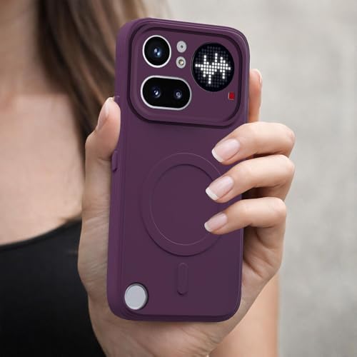 Image of Back Cover | MagFit Ring Design (Non-Magnetic) | Shockproof Case | Anti-Slip Grip | Raised Camera Edges | Slim Protective Case for Nothing Phone (4a) Pro 5G (Purple)