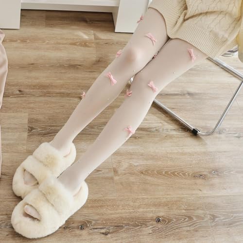 Y2K Patterned Sheer Tights for Women Gothic Punk Thigh High Pantyhose Harajuku Lolita Bandage Fishnet Stockings4