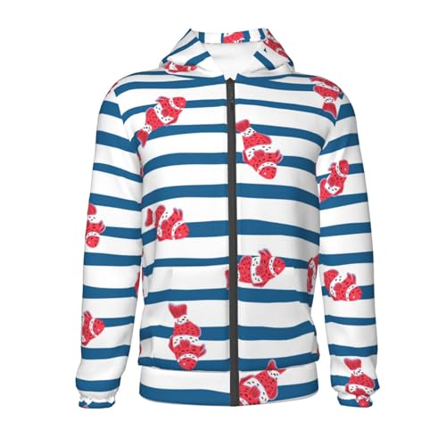 Clown Fish Kid Hoodies Boys Zip Up Sweatshirts Girls Pullover with Pocket2