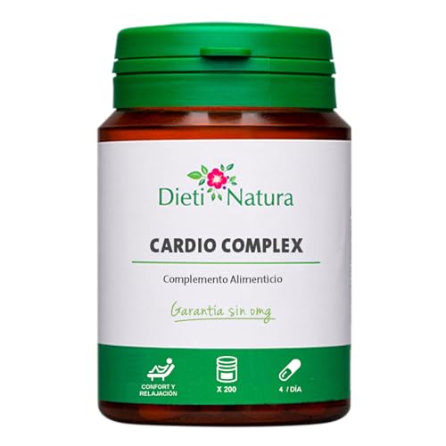 Dieti Natura Cardio Complex 200 Cápsulas - Complemento para Mejorar el Sistema Cardiovascular -...